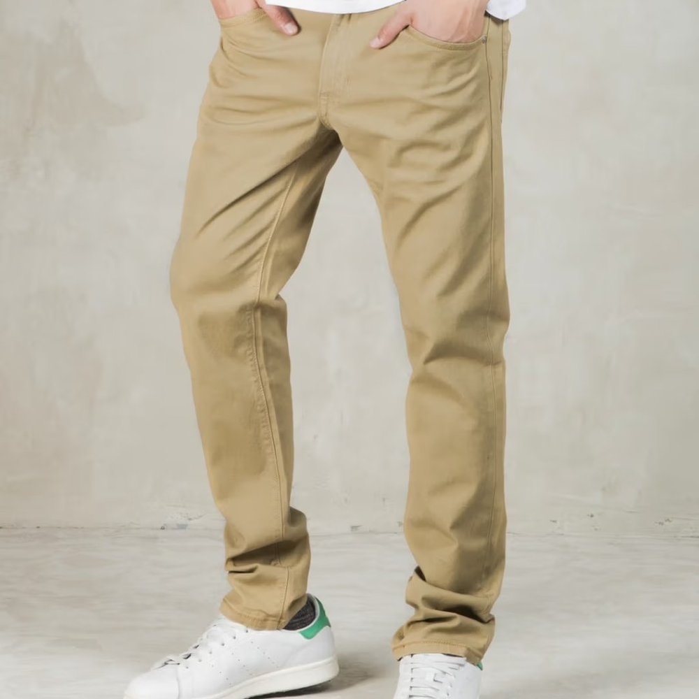 Levis Strauss 511 Beige Tan Jeans - 32x34